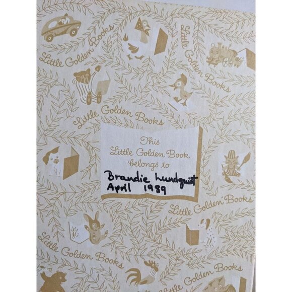 Little Golden Book Little Golden Picture dictionary  1981 ephemera junk journal - Picture 4 of 5